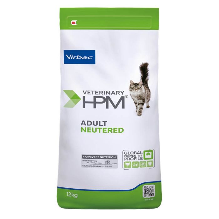 Virbac HPM Cat Adult Neutered : Goût Porc et Volaille ou Saumon
